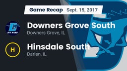 Recap: Downers Grove South  vs. Hinsdale South  2017