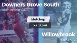 Matchup: Downers Grove vs. Willowbrook  2017