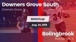 Matchup: Downers Grove vs. Bolingbrook  2018