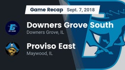 Recap: Downers Grove South  vs. Proviso East  2018