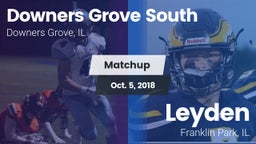 Matchup: Downers Grove vs. Leyden  2018