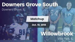 Matchup: Downers Grove vs. Willowbrook  2018