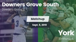 Matchup: Downers Grove vs. York  2019