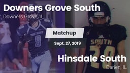 Matchup: Downers Grove vs. Hinsdale South  2019