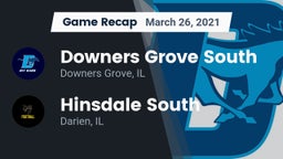Recap: Downers Grove South  vs. Hinsdale South  2021