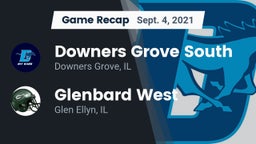 Recap: Downers Grove South  vs. Glenbard West  2021