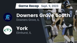 Recap: Downers Grove South  vs. York  2023