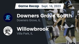 Recap: Downers Grove South  vs. Willowbrook  2023