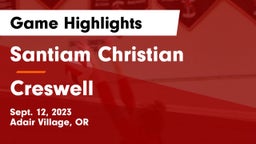 Santiam Christian  vs Creswell  Game Highlights - Sept. 12, 2023