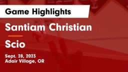 Santiam Christian  vs Scio  Game Highlights - Sept. 28, 2023