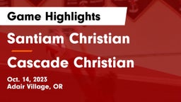 Santiam Christian  vs Cascade Christian  Game Highlights - Oct. 14, 2023