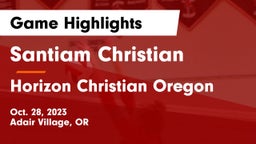 Santiam Christian  vs Horizon Christian Oregon Game Highlights - Oct. 28, 2023