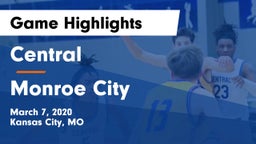 Central   vs Monroe City Game Highlights - March 7, 2020