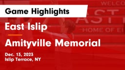 East Islip  vs Amityville Memorial  Game Highlights - Dec. 13, 2023