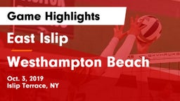 East Islip  vs Westhampton Beach  Game Highlights - Oct. 3, 2019