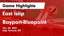 East Islip  vs Bayport-Bluepoint Game Highlights - Oct. 20, 2022