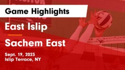 East Islip  vs Sachem East  Game Highlights - Sept. 19, 2023