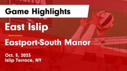 East Islip  vs Eastport-South Manor  Game Highlights - Oct. 5, 2023