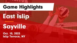 East Islip  vs Sayville  Game Highlights - Oct. 10, 2023