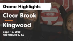 Clear Brook  vs Kingwood  Game Highlights - Sept. 18, 2020