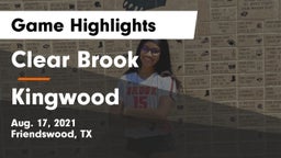 Clear Brook  vs Kingwood  Game Highlights - Aug. 17, 2021