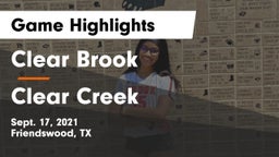 Clear Brook  vs Clear Creek  Game Highlights - Sept. 17, 2021