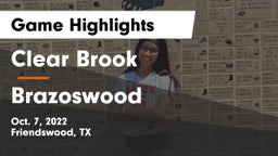 Clear Brook  vs Brazoswood  Game Highlights - Oct. 7, 2022