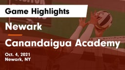 Newark  vs Canandaigua Academy  Game Highlights - Oct. 4, 2021