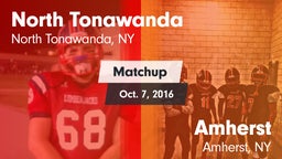 Matchup: North Tonawanda vs. Amherst  2016