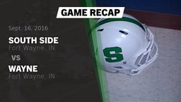 Recap: South Side  vs. Wayne  2016