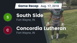 Recap: South Side  vs. Concordia Lutheran  2018