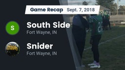 Recap: South Side  vs. Snider  2018