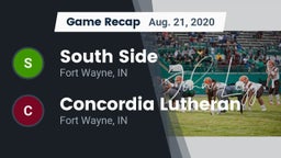 Recap: South Side  vs. Concordia Lutheran  2020