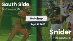Matchup: South Side High vs. Snider  2020