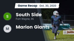 Recap: South Side  vs. Marion Giants 2020
