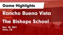 Rancho Buena Vista  vs The Bishops School Game Highlights - Dec. 28, 2021