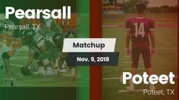 Matchup: Pearsall  vs. Poteet  2018
