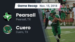 Recap: Pearsall  vs. Cuero  2018