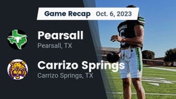 Recap: Pearsall  vs. Carrizo Springs  2023