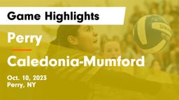 Perry  vs Caledonia-Mumford  Game Highlights - Oct. 10, 2023