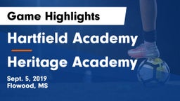 Hartfield Academy  vs Heritage Academy Game Highlights - Sept. 5, 2019