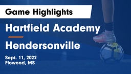 Hartfield Academy  vs Hendersonville  Game Highlights - Sept. 11, 2022