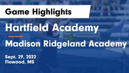 Hartfield Academy  vs Madison Ridgeland Academy Game Highlights - Sept. 29, 2022