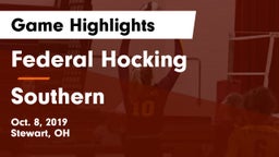 Federal Hocking  vs Southern  Game Highlights - Oct. 8, 2019