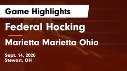 Federal Hocking  vs Marietta  Marietta Ohio Game Highlights - Sept. 14, 2020