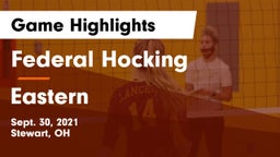 Federal Hocking  vs Eastern Game Highlights - Sept. 30, 2021
