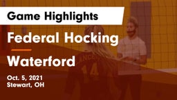 Federal Hocking  vs Waterford Game Highlights - Oct. 5, 2021