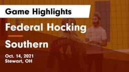 Federal Hocking  vs Southern Game Highlights - Oct. 14, 2021