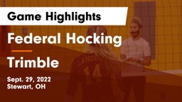 Federal Hocking  vs Trimble  Game Highlights - Sept. 29, 2022