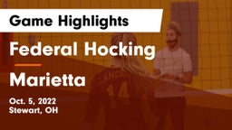 Federal Hocking  vs Marietta  Game Highlights - Oct. 5, 2022